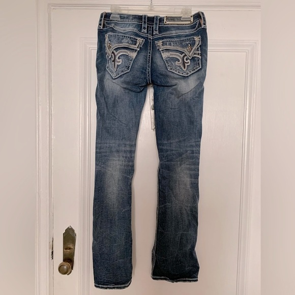 ROCK REVIVAL KAITLYN BOOTCUT JEAN. SIZE 29. PREMIUM DENIM. - Picture 4 of 6